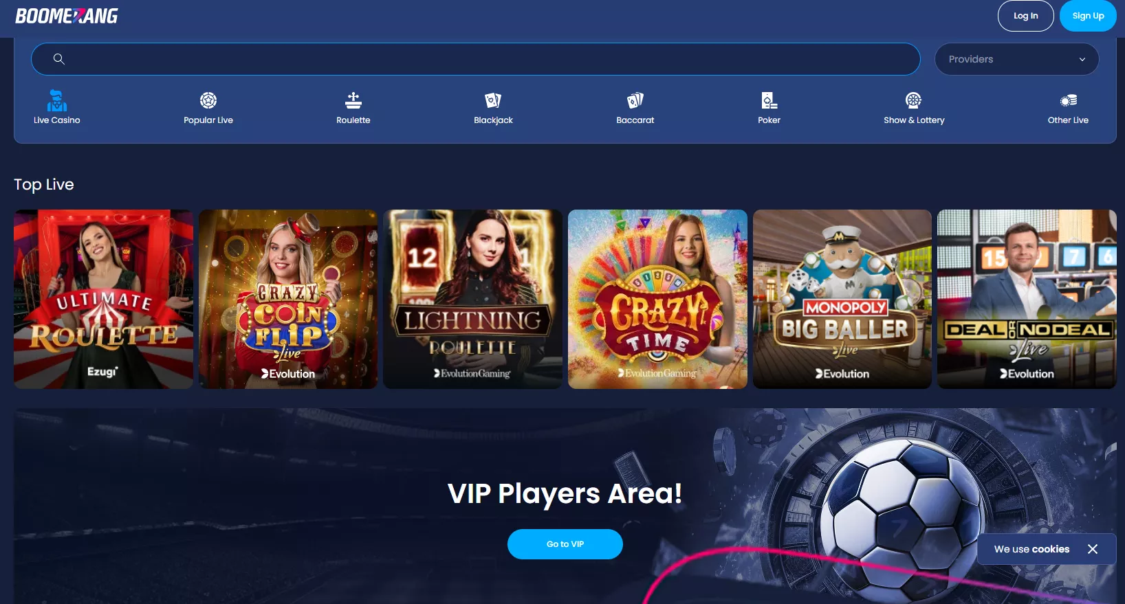 boomerang bet mobil sürüm TOC 5