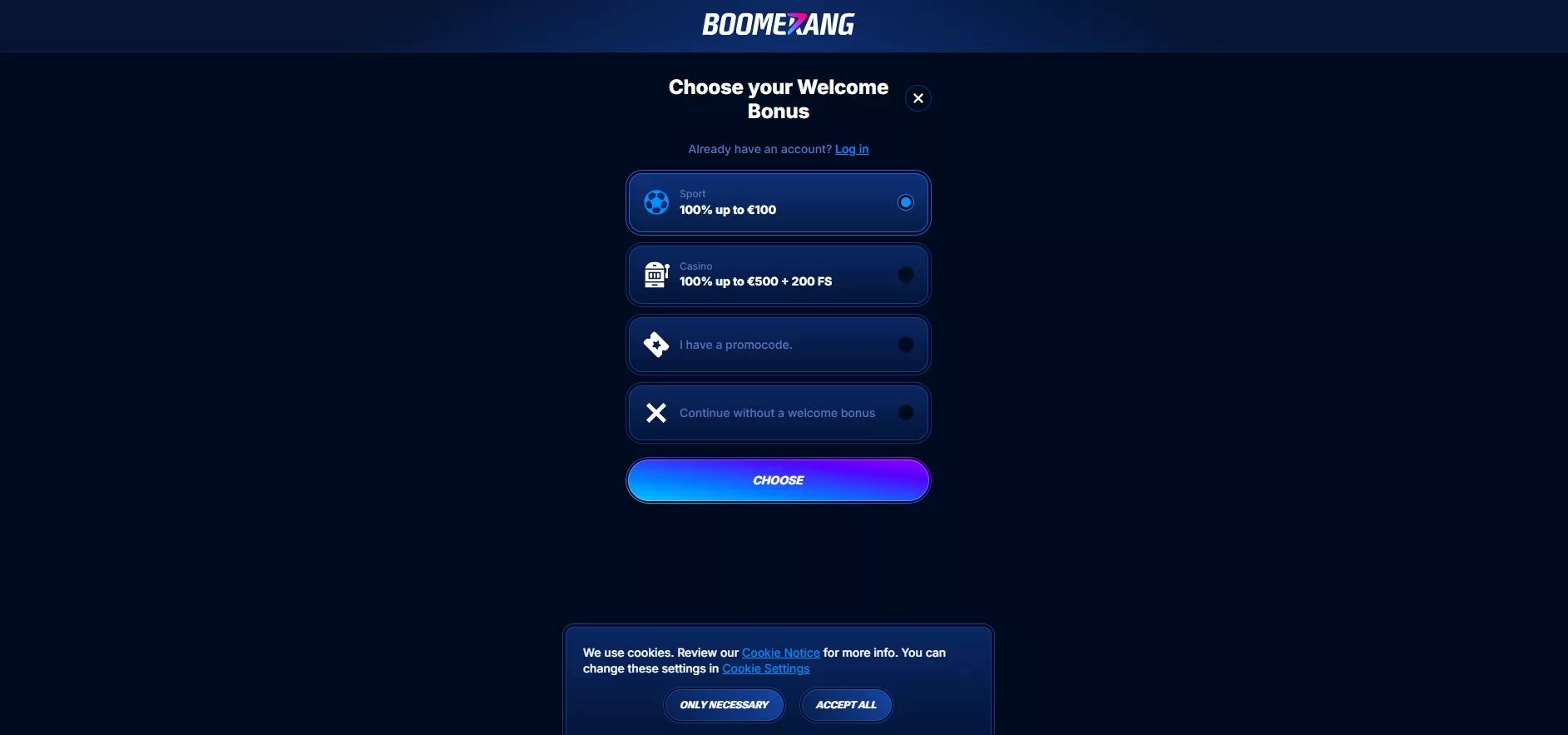 boomerang bet казино TOC 7